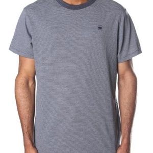 G-Star Raw Stripe Vendak Carbon Jersey Short Sleeve Shirt Gstar